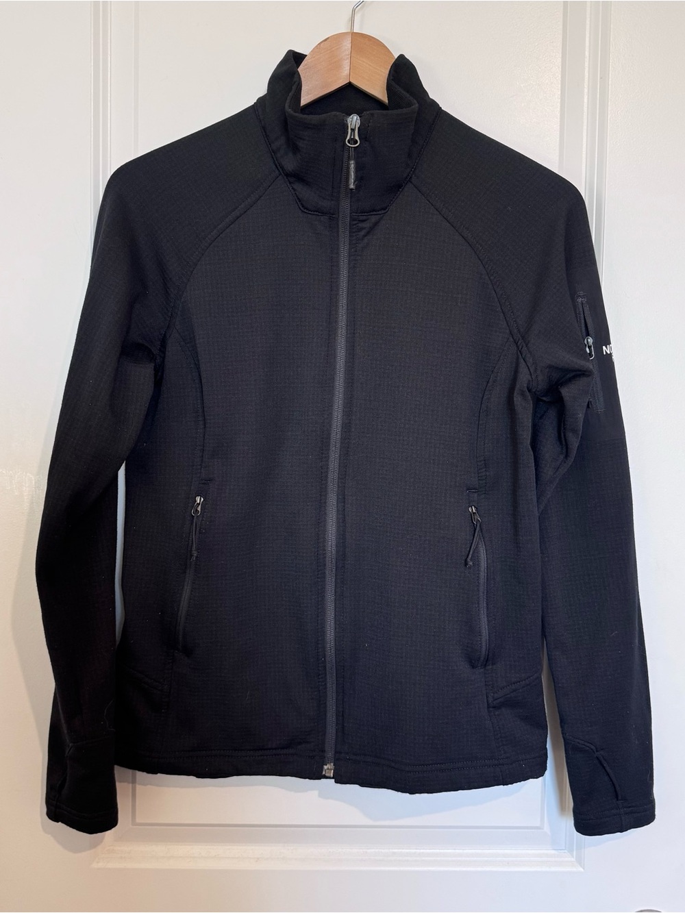 The North Face Mountain Peaks Fleece Full Zip Jacket Black Women’s Sz Med
